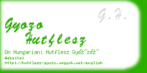 gyozo hutflesz business card